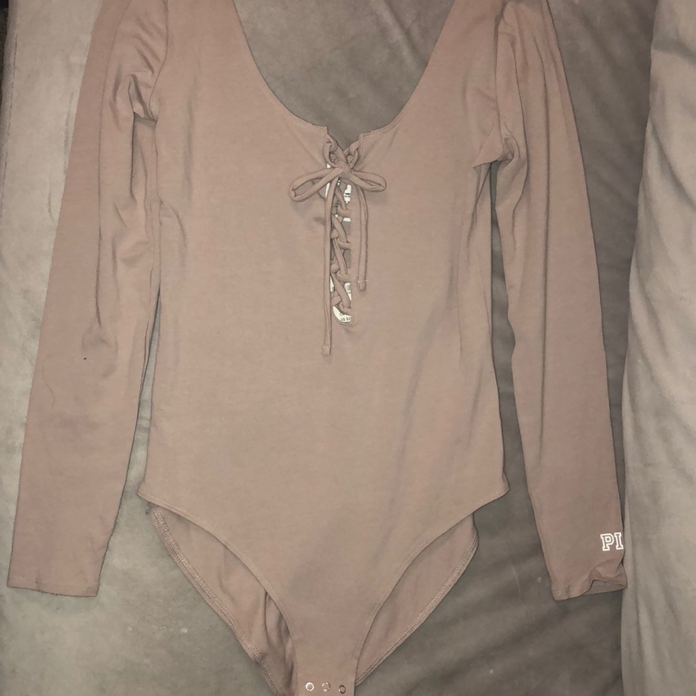 PINK Long Sleeve Bodysuit